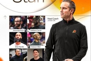 乐鱼体育-太阳公布25-26赛季教练组名单：奥特主教练+穆斯卡拉等7位助教